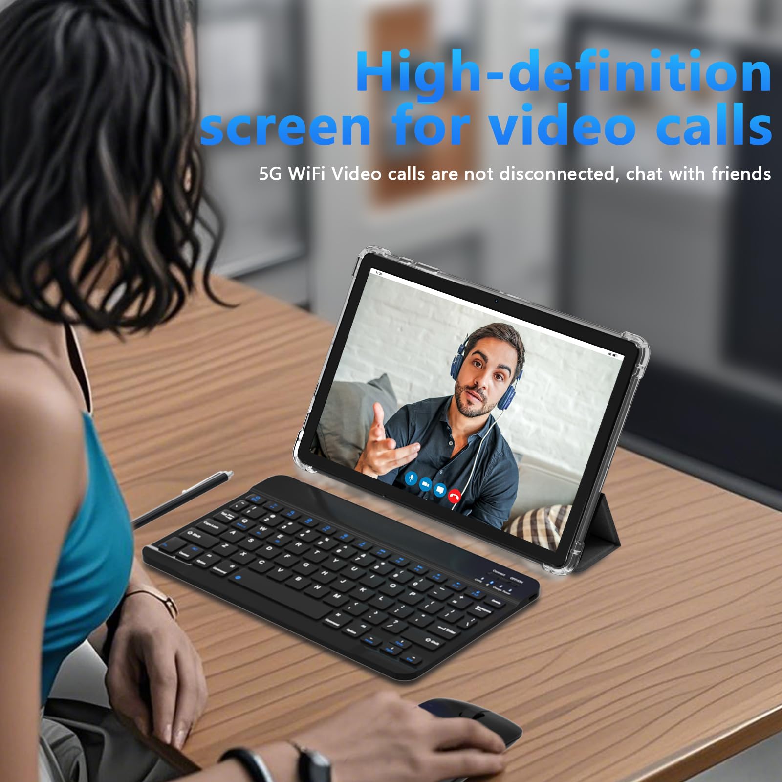 Amazon.com : 11 inch 2 in 1 Tablet, 18GB + 128GB, Android 15